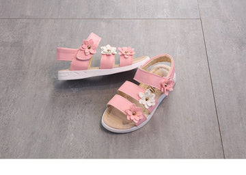 Girls Sweet Flowers Gladiator Sandals
